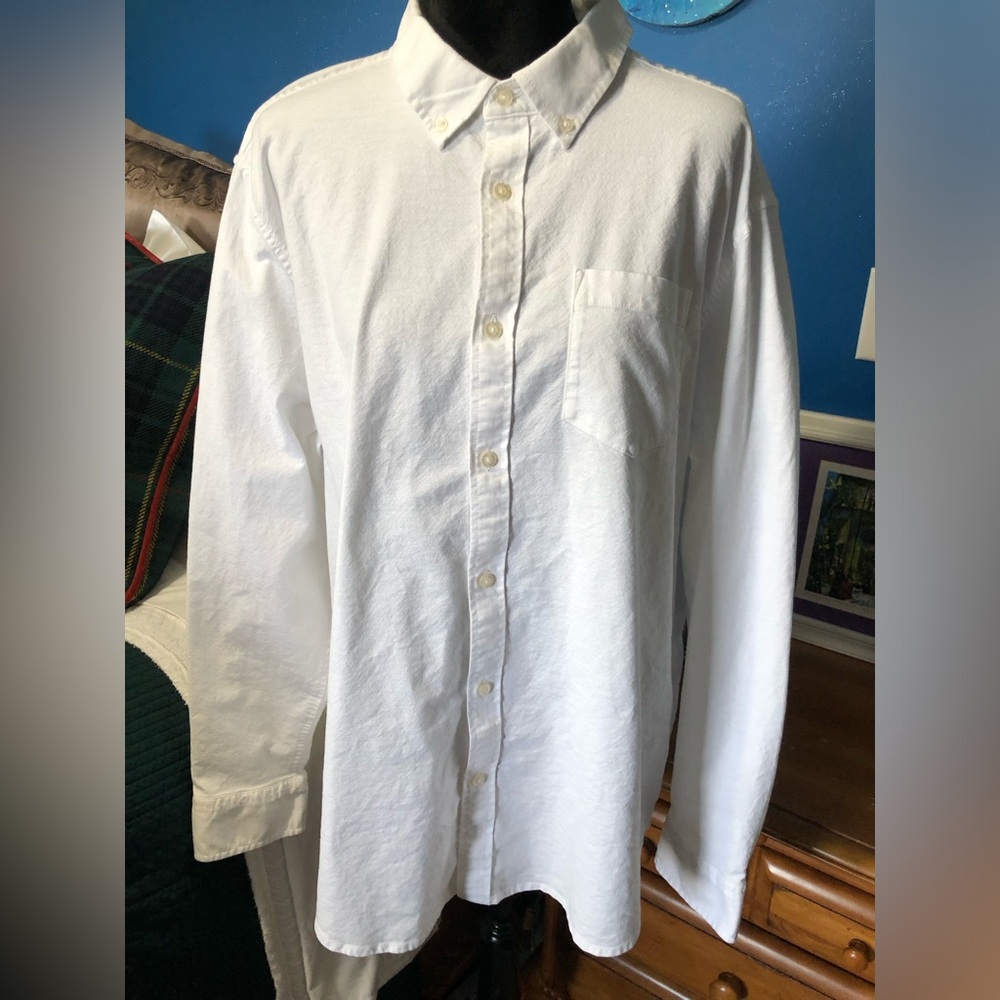 GAP White Casual Cotton Button Down Shirt Sz. XXL